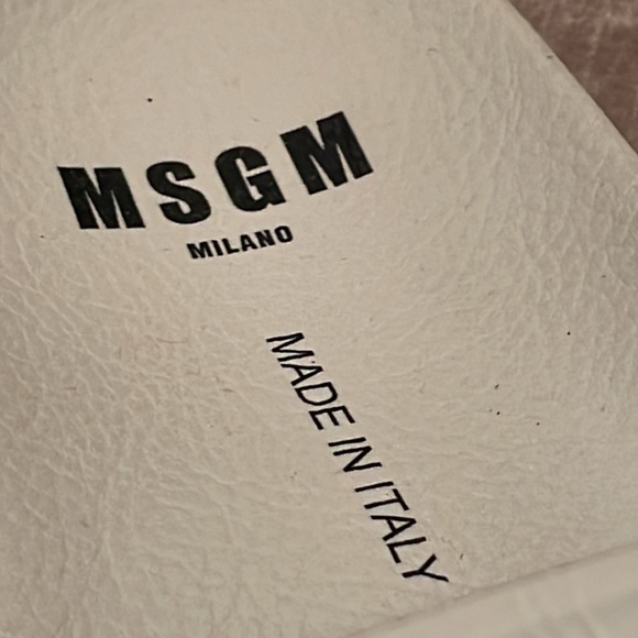 MSGM Milano Italy Slides Pool Shoes Sandals Size 38 Italian - Picture 3 of 11